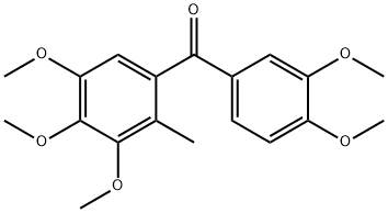 2-Methyl-3,3',4,4',5-pentamethoxybenzophenone Struktur