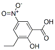 3-Ethyl-2-hydroxy-5-nitrobenzoic acid Struktur