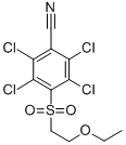 4-(2-Ethoxyethylsulfonyl)-2,3,5,6-tetrachlorobenzonitrile Struktur