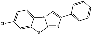 7-CHLORO-2-PHENYLIMIDAZO[2,1-B]BENZOTHIAZOLE Struktur