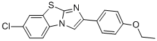 7-CHLORO-2-(4-ETHOXYPHENYL)IMIDAZO[2,1-B]BENZOTHIAZOLE Struktur