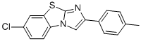 7-CHLORO-2-(4-METHYLPHENYL)IMIDAZO[2,1-B]BENZOTHIAZOLE Struktur