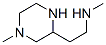 2-Piperazineethanamine,N,4-dimethyl-(9CI) Struktur