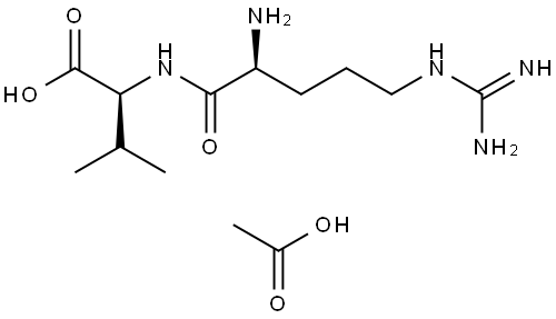 ARG-VAL ACETATE SALT Struktur