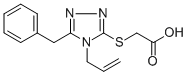 (4-ALLYL-5-BENZYL-4H-[1,2,4]TRIAZOL-3-YLSULFANYL)-ACETIC ACID Struktur