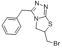 3-BENZYL-6-BROMOMETHYL-5,6-DIHYDRO-THIAZOLO[2,3-C][1,2,4]TRIAZOLE Struktur