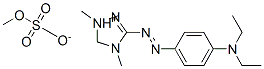 3-[[4-(diethylamino)phenyl]azo]-1,4-dimethyl-1H-1,2,4-triazolium methyl sulphate Struktur