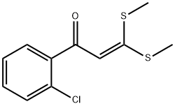 1-(2-CHLORO-PHENYL)-3,3-BIS-METHYLSULFANYL-PROPENONE Struktur