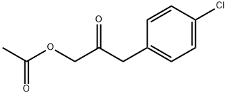 1-(acetyloxy)-3-(4-chlorophenyl)-2-propanone Struktur