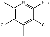 2-AMINO-3,5-DICHLORO-4,6-DIMETHYL PYRIDINE Struktur