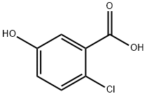 2-クロロ-5-ヒドロキシ安息香酸 化學構造式