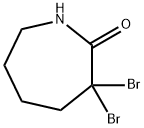 3,3-DIBROMO-4,5,6,7-TETRAHYDRO-1H-AZEPIN-2(3H)-ONE Struktur