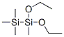 1,1-Diethoxy-1,2,2,2-tetramethyldisilane Struktur