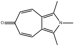 1,2,3-Trimethyl-2-azaazulene-6-one Struktur