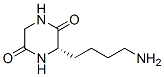 2,5-Piperazinedione,3-(4-aminobutyl)-,(S)-(9CI) Struktur