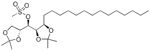 (2R,3R,4R,5R)-1,2:4,5-Di-O-isopropylidene-3-nonadecanol Methanesulfonate Struktur