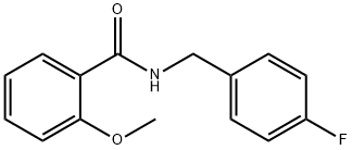 N-(4-Fluorobenzyl)-2-MethoxybenzaMide, 97% Struktur