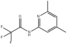 Acetamide, N-(4,6-dimethyl-2-pyridinyl)-2,2,2-trifluoro- (9CI) Struktur