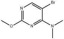 5-Bromo-4-(dimethylamino)-2-methoxypyrimidine Struktur