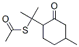 S-[1-methyl-1-(4-methyl-2-oxocyclohexyl)ethyl] (1Rtrans)ethanethioate Struktur