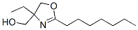 4-ethyl-2-heptyl-2-oxazoline-4-methanol Struktur