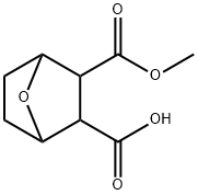 7-Oxabicyclo[2.2.1]heptane-2,3-dicarboxylic acid hydrogen 2-methyl ester Struktur