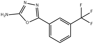 5-[3-(TRIFLUOROMETHYL)PHENYL]-1,3,4-OXADIAZOL-2-AMINE Struktur