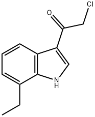 Ethanone, 2-chloro-1-(7-ethyl-1H-indol-3-yl)- (9CI) Struktur