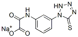 sodium N-[3-(2,5-dihydro-5-thioxo-1H-tetrazol-1-yl)phenyl]acetamidate Struktur