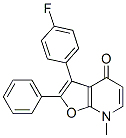 Furo[2,3-b]pyridin-4(7H)-one,  3-(4-fluorophenyl)-7-methyl-2-phenyl- Struktur