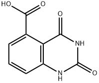 2,4-Dioxo-1,2,3,4-tetrahydro-5-quinazolinecarboxylic acid Struktur