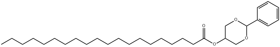 Icosanoic acid 2-phenyl-1,3-dioxan-5-yl ester Struktur