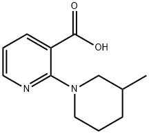 3-Pyridinecarboxylicacid,2-(3-methyl-1-piperidinyl)-(9CI) Struktur