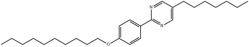 2-[4-(Decyloxy)-phenyl]-5-heptylpyrimidine Struktur