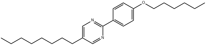 2-[4-N-(HEXYLOXY)PHENYL]-5-N-OCTYLPYRIMIDINE Struktur