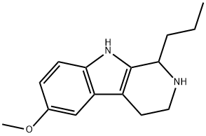 1,2,3,4-Tetrahydro-6-methoxy-1-propyl-9H-pyrido[3,4-b]indole Struktur