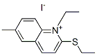 Quinolinium, 1-ethyl-2-(ethylthio)-6-methyl-, iodide Struktur