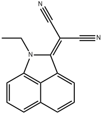 [1-ethylbenz[cd]indol-2(1H)-ylidene]malononitrile Struktur