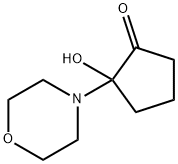 Cyclopentanone, 2-hydroxy-2-(4-morpholinyl)- (9CI) Struktur