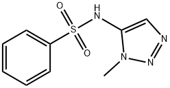 Benzenesulfonamide, N-(1-methyl-1H-1,2,3-triazol-5-yl)- (9CI) Struktur