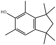 1,1,3,3,4,6-hexamethylindan-5-ol Struktur