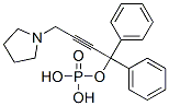 alpha-phenyl-alpha-[3-(1-pyrrolidinyl)prop-1-ynyl]toluene-alpha-ol phosphate  Struktur