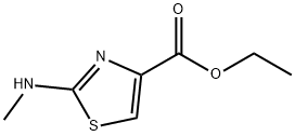 2-Methylamino-1,3-thiazole-4-carboxylic acid ethyl ester Struktur