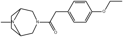 3,8-Diazabicyclo(3.2.1)octane, 3-(p-ethoxyphenyl)acetyl-8-methyl- Struktur