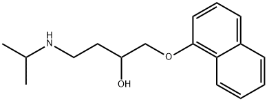 1-(Isopropylamino)-4-(1-naphtyloxy)-3-butanol Struktur