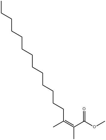 Methyl (2Z)-2,3-dimethyl-2-hexadecenoate Struktur