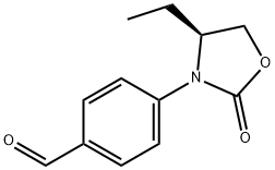 (S)-4-(4-ETHYL-2-OXOOXAZOLIDIN-3-YL)BENZALDEHYDE Struktur