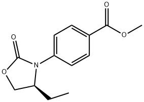 (S)-4-(4-ETHYL-2-OXOOXAZOLIDIN-3-YL)BENZOIC ACID METHYL ESTER Struktur