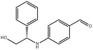 (S)-4-(2-HYDROXY-1-PHENYL-ETHYLAMINO)BENZALDEHYDE Struktur