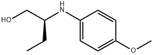 (S)-2-(4-METHOXYPHENYLAMINO)BUTAN-1-OL Struktur